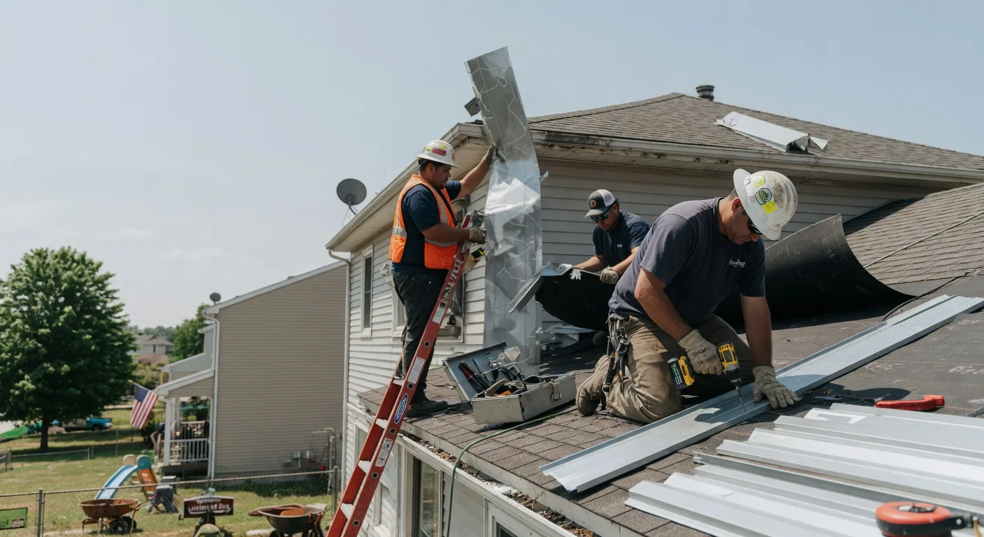 Storm Damage Metal Roof Repair in Hillsdale, NY